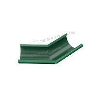 Угол желоба наружный 135 градусов МЕТАЛЛ ПРОФИЛЬ Foramina PUR D125 Ral 6005