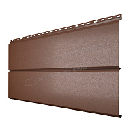 Сайдинг МЕТАЛЛ ПРОФИЛЬ Lбрус-XL-14х335 (VALORI-20-Brown-0.5)